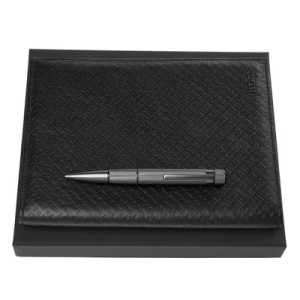 Set HUGO BOSS (ballpoint pen & folder A5) - Reklamnepredmety