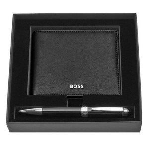 Set HUGO BOSS Black (ballpoint pen & wallet) - Reklamnepredmety