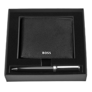 Set HUGO BOSS Black (ballpoint pen & wallet) - Reklamnepredmety