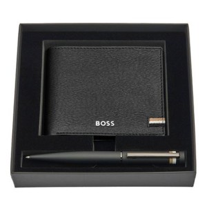 Set HUGO BOSS Black (ballpoint pen & wallet) - Reklamnepredmety