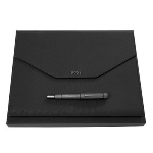 Set HUGO BOSS (rollerball pen & folder A4) - Reklamnepredmety