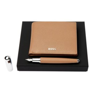 Set HUGO BOSS Camel (fountain pen & money wallet) - Reklamnepredmety