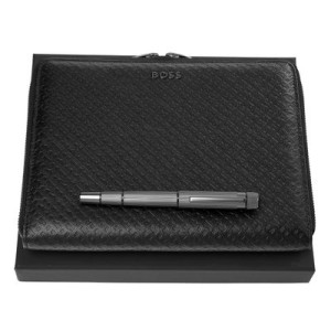 Set HUGO BOSS (rollerball pen & conference folder A5) - Reklamnepredmety