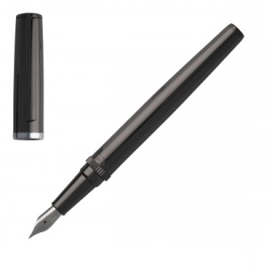 Fountain pen Gear Metal Dark Chrome - Reklamnepredmety