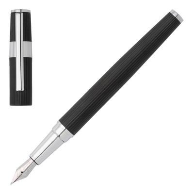 Fountain pen Gear Pinstripe Black / Chrome