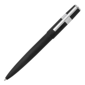 Ballpoint pen Gear Pinstripe Black / Chrome - Reklamnepredmety