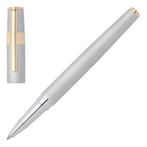 Rollerball pen Gear Pinstripe Silver / Gold - Reklamnepredmety