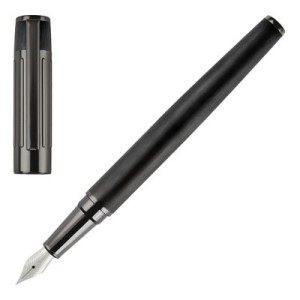 Fountain pen Gear Ribs Black - Reklamnepredmety