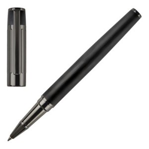 Rollerball pen Gear Ribs Black - Reklamnepredmety