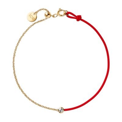 ICE-Jewellery-Diamond bracelet-Half chain-Red