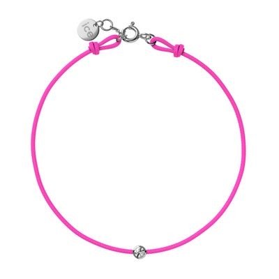 ICE-Jewellery-Diamond bracelet-Cord-Neon pink