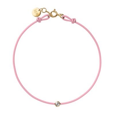 ICE-Jewellery-Diamond bracelet-Cord-Light pink KID