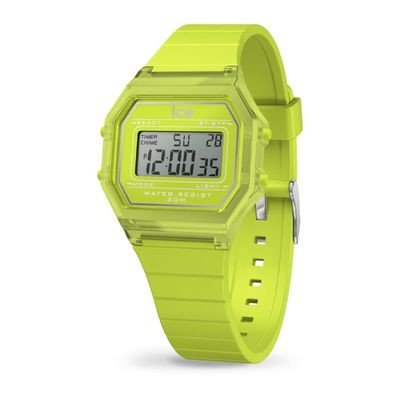 ICE digit retro-Green lime-Clear-Small