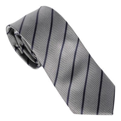 Silk Tie Lorem Grey