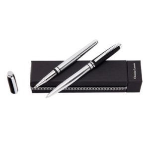 Set Caprio Soft Black (ballpoint pen & rollerball pen) - Reklamnepredmety