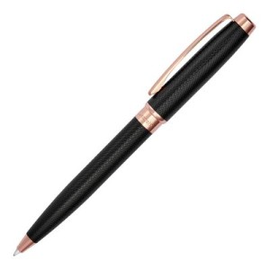 Ballpoint pen Caprio Black/ Rose Gold - Reklamnepredmety