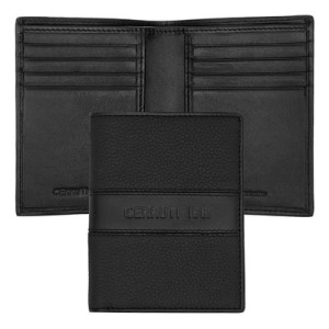 Folding card holder Delano Black - Reklamnepredmety