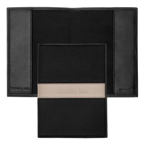 Passport holder Delano Taupe & Black - Reklamnepredmety