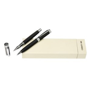 Set Zoom Diamon Black (ballpoint pen & rollerball pen) - Reklamnepredmety