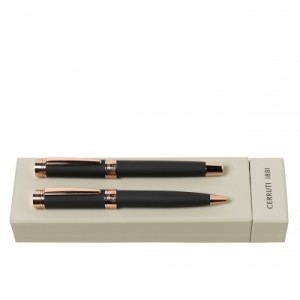 Set Zoom Soft Navy (ballpoint pen & rollerball pen) - Reklamnepredmety