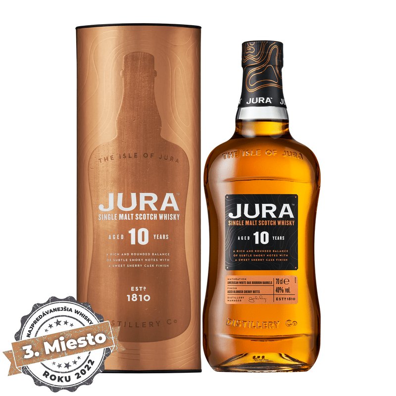 Jura 10 Y.O. Single Malt Whisky, 40%