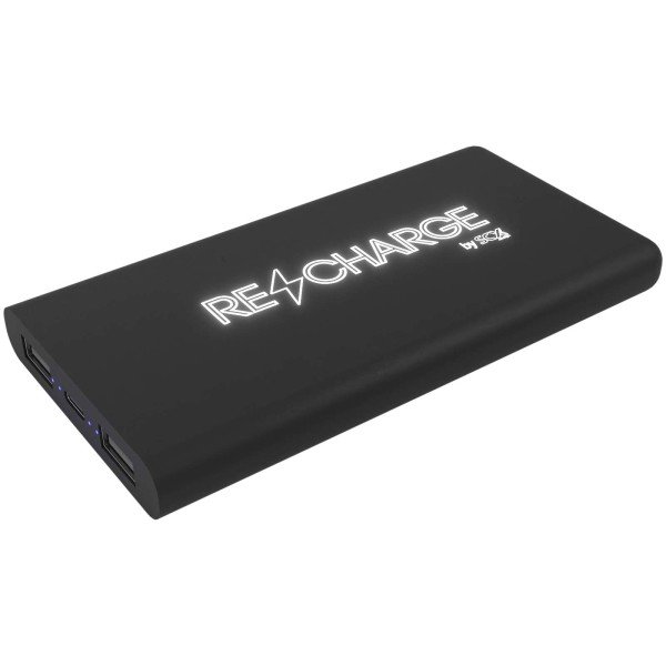 Svietiaca pogumovaná bezdrôtová powerbanka s kapacitou 10 000 mAh SCX.design P40