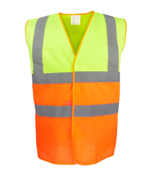 Hi-Vis dvojfarebná vesta - Reklamnepredmety