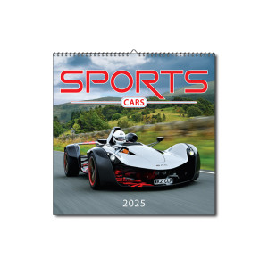 Nástenný kalendár Sports Cars 2025 - Reklamnepredmety