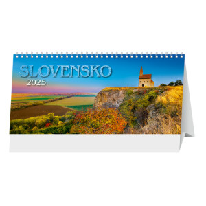 Stolový kalendár Slovensko stĺpcové 2025 - Reklamnepredmety