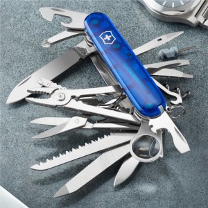 Vreckový nožík Victorinox SWISSCHAMP transparentný - Reklamnepredmety