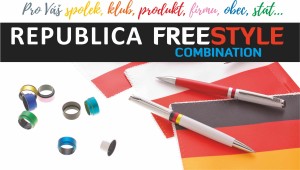 REPUBLICA FREESTYLE guľôčkové pero plast  - Reklamnepredmety