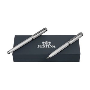 Set Originals Silver (ballpoint pen & rollerball pen) - Reklamnepredmety