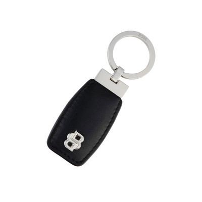 Key ring Double B Black & Chrome