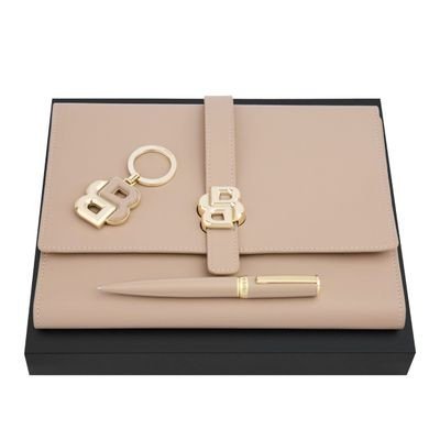 Set HUGO BOSS Nude (ballpoint pen, folder A5 & key ring)