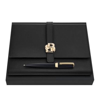 Set HUGO BOSS Black & Gold (ballpoint pen & folder A5)