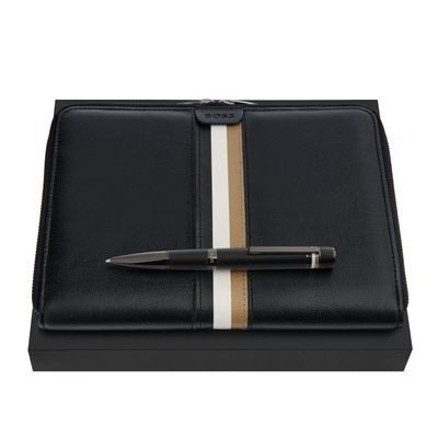 Set HUGO BOSS Black (ballpoint pen & conference folder A5)