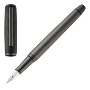 Fountain pen Pace Black & Gun - Reklamnepredmety