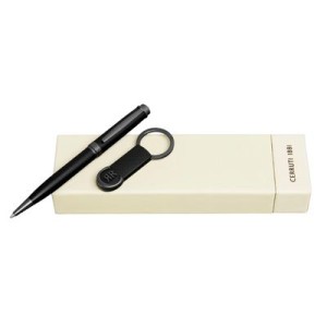 Set Belgravia Black (ballpoint pen & key ring) - Reklamnepredmety