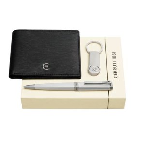 Set CERRUTI 1881 (ballpoint pen, key ring & wallet) - Reklamnepredmety