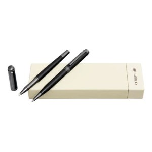 Set Belgravia Black (ballpoint pen & rollerball pen) - Reklamnepredmety