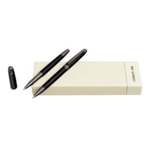 Set Holborn Black & Gun (ballpoint pen & rollerball pen) - Reklamnepredmety