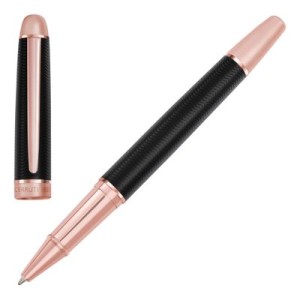 Rollerball pen Holborn Black & Rosegold - Reklamnepredmety