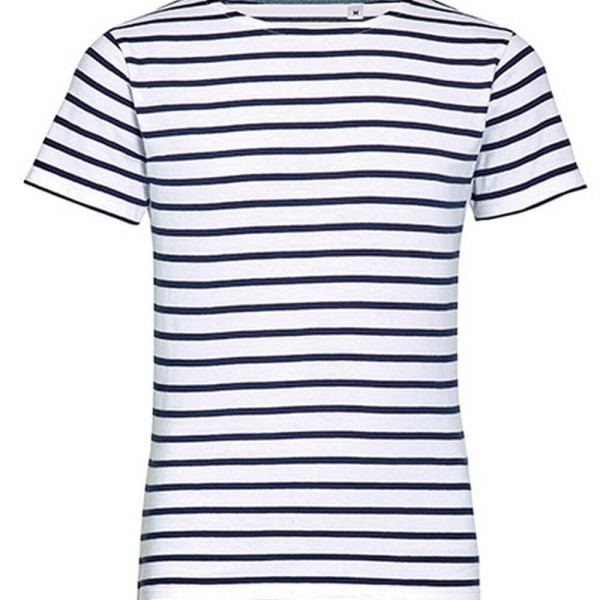 L01400 Kids Round Neck Striped T-Shirt Miles