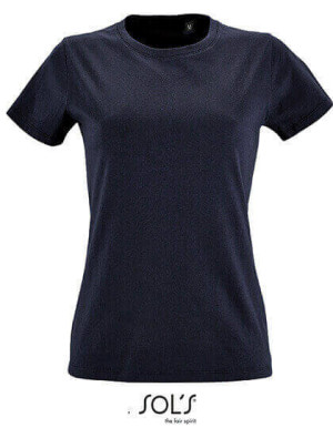 L02080 Womens Round Neck Fitted T-shirt Imperial - Reklamnepredmety