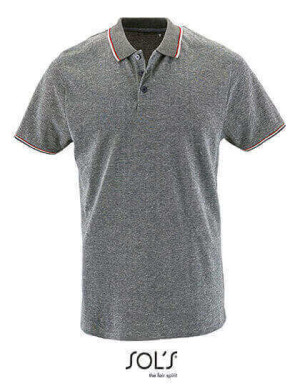 L02081 Mens Heather Polo Shirt Paname - Reklamnepredmety