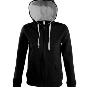 L481 Contrast Hooded Zip Jacket Soul Women - Reklamnepredmety