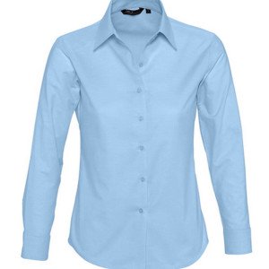 L611 Ladies Oxford-Blouse Embassy Longsleeve - Reklamnepredmety