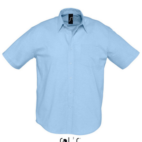 L612 Mens Oxford-Shirt Brisbane Shortsleeve