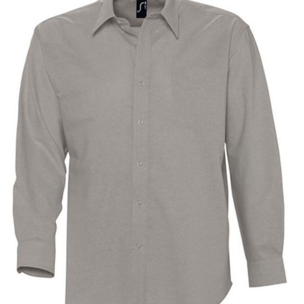 L613 Mens Oxford-Shirt Boston Longsleeve