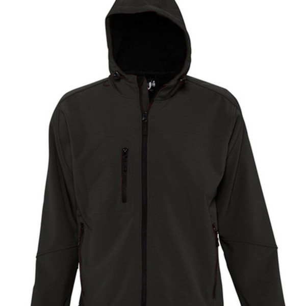 L848 Mens Hooded Softshell Jacket Replay